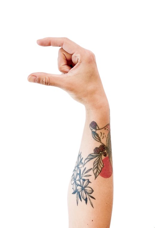 hand with a medium gap