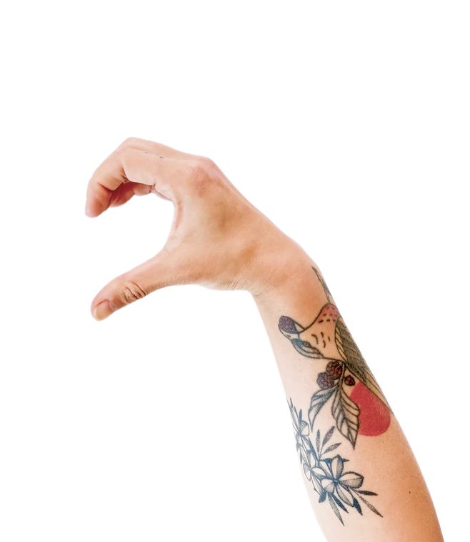 hand with a tiny gap
